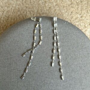 Silver earrings